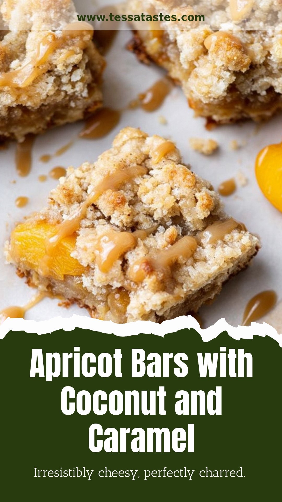 Apricot Bars with Coconut and Caramel