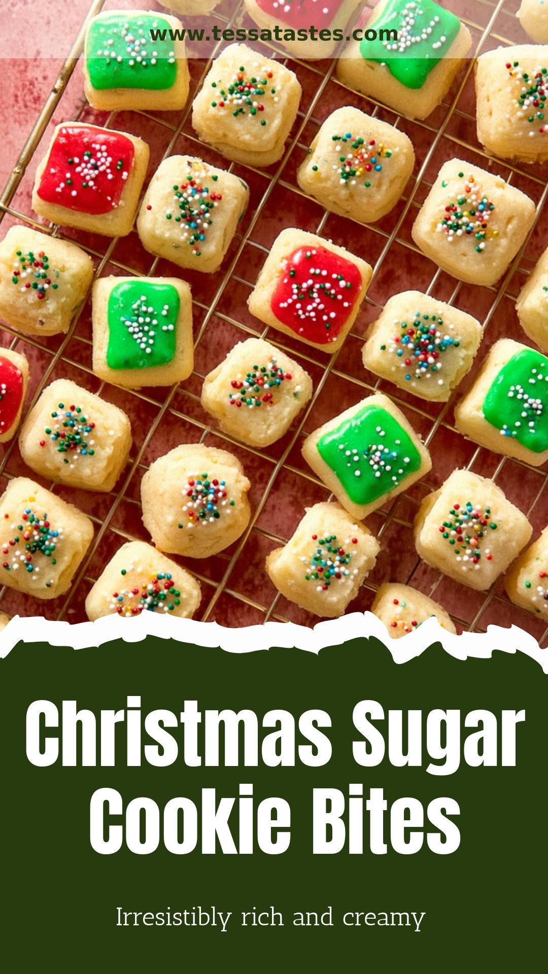 Christmas Sugar Cookie Bites