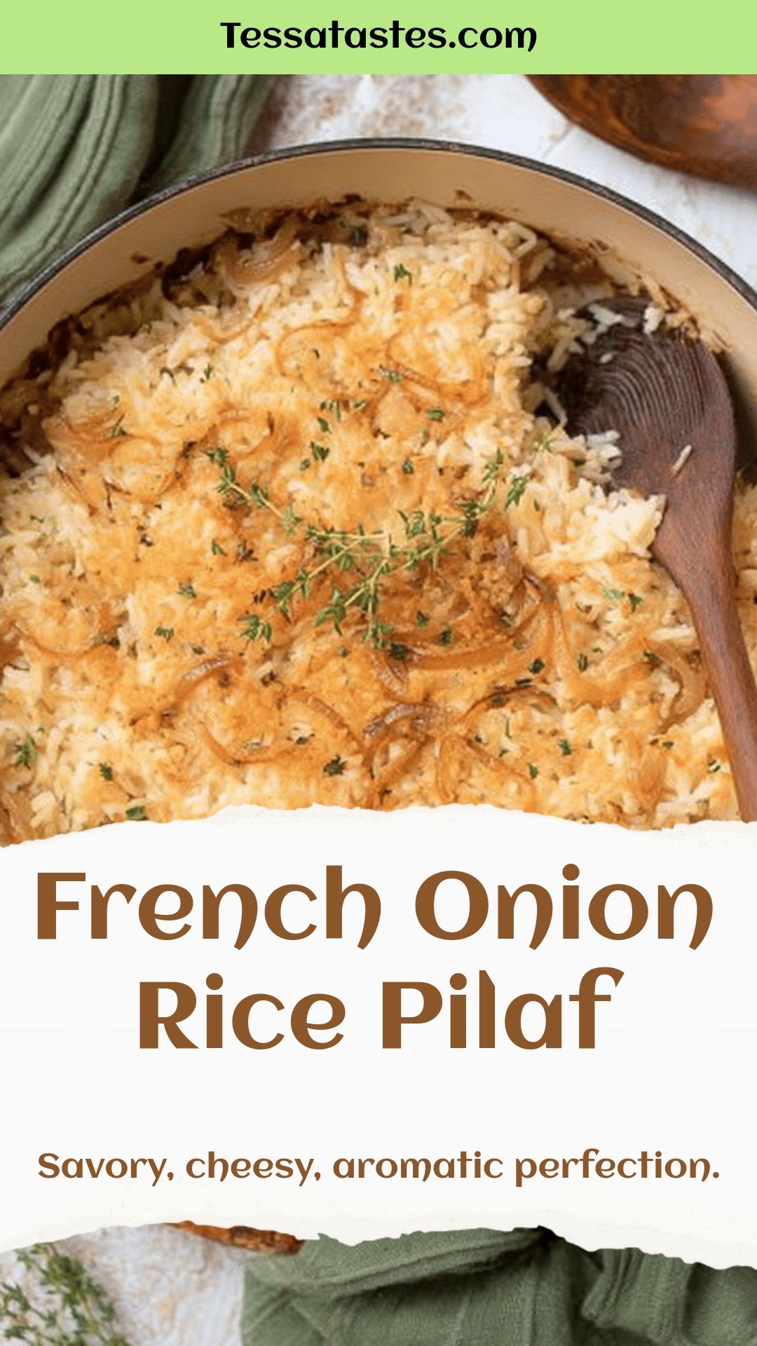French Onion Rice Pilaf