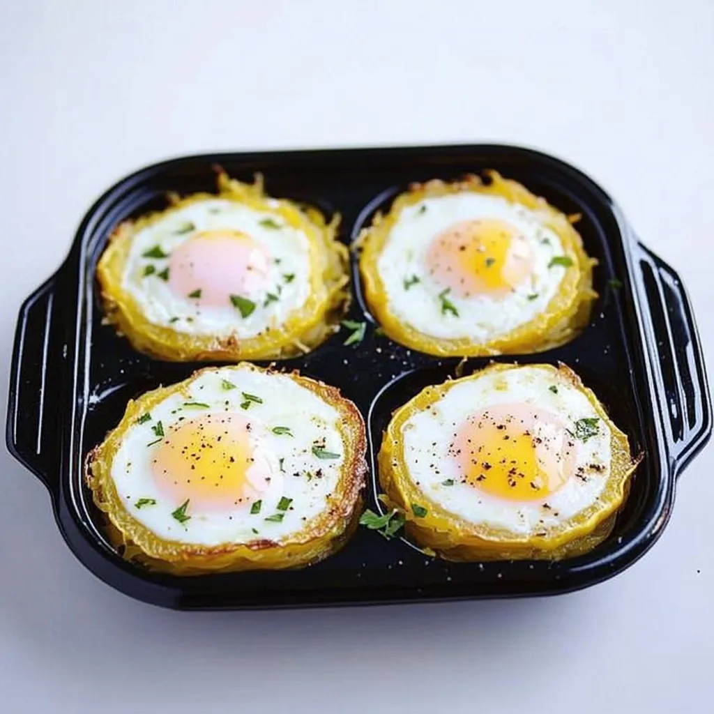 Spaghetti Squash Egg Nests