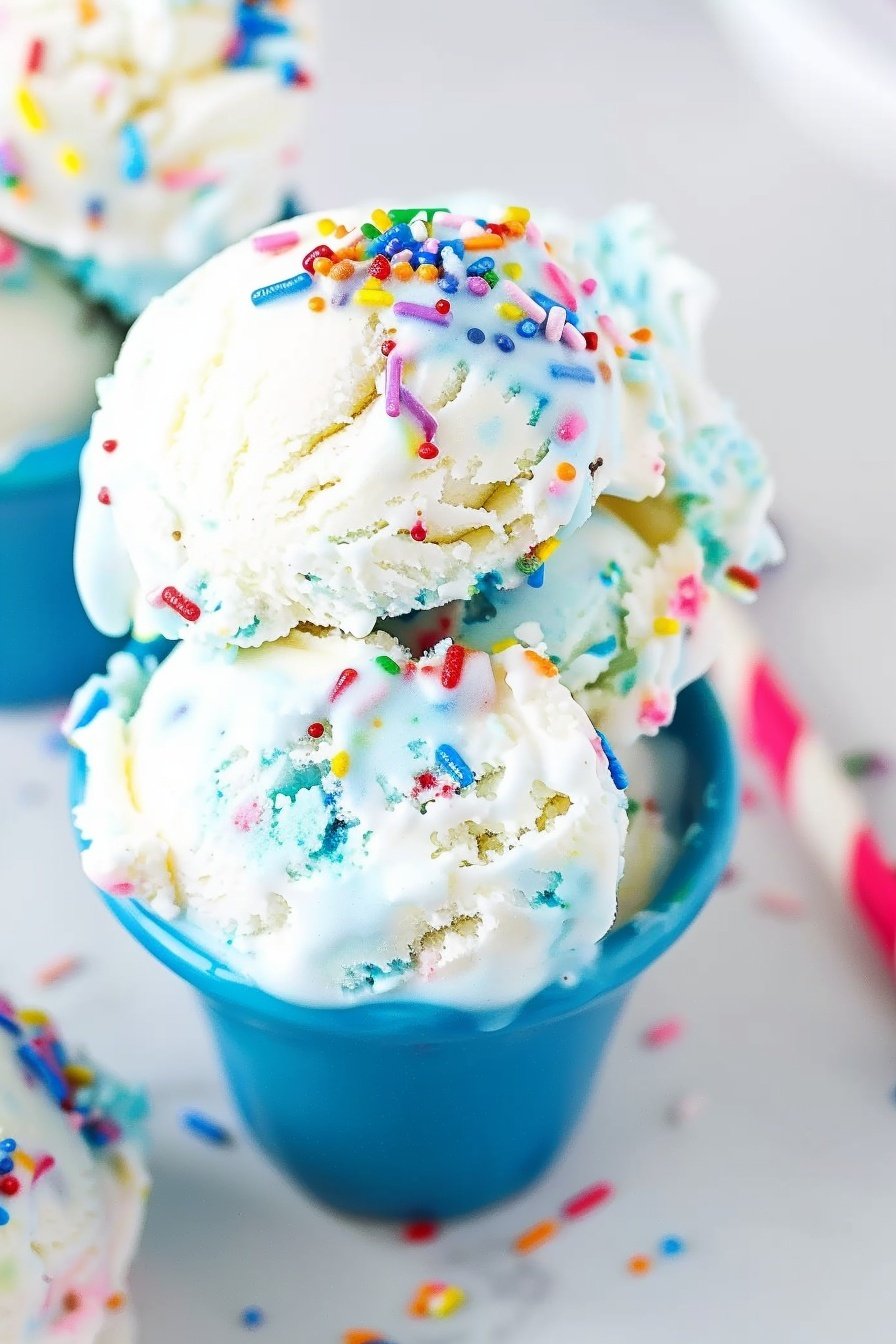 Easy Celebration Ice Cream: Pure creamy party perfection.
