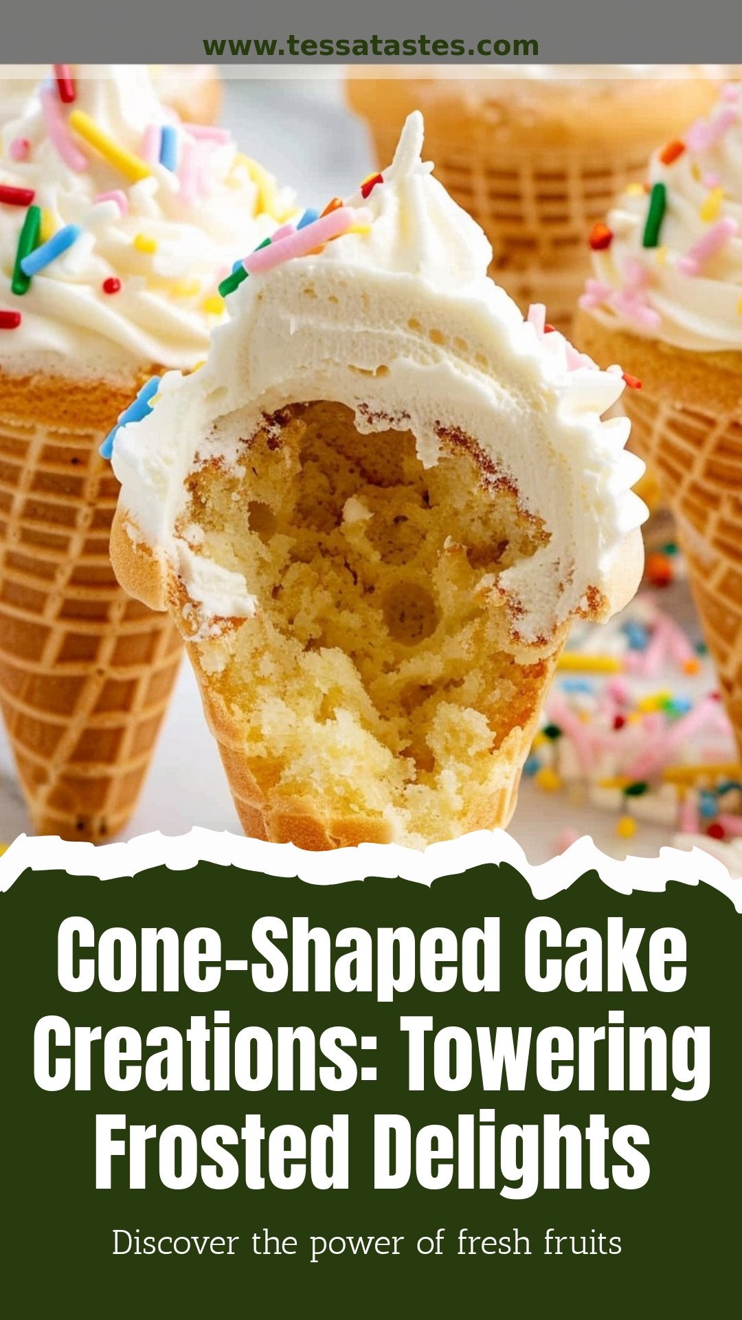 Cone-Shaped Cake Creations: Towering Frosted Delights