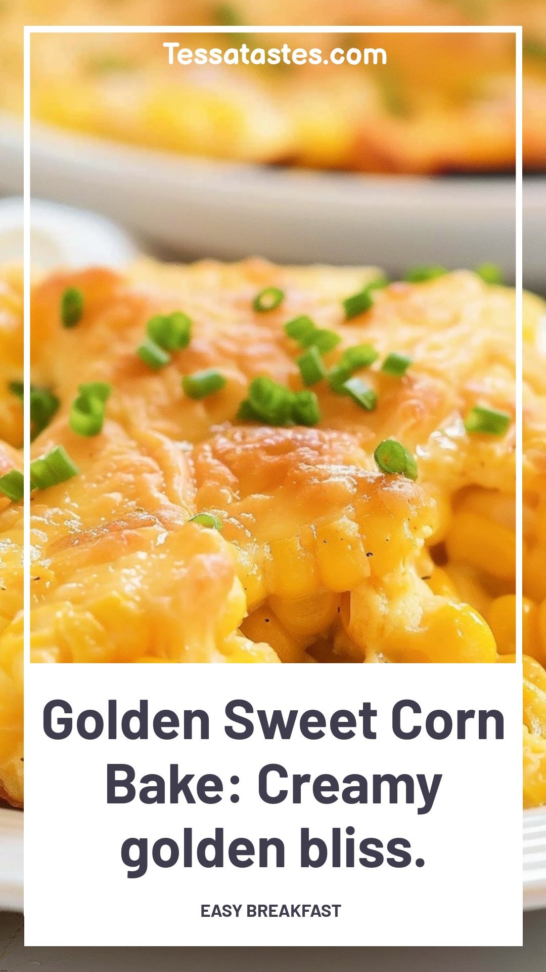 Golden Sweet Corn Bake: Creamy golden bliss.