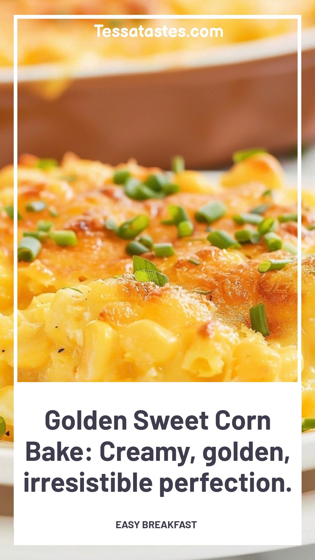 Golden Sweet Corn Bake: Creamy, golden, irresistible perfection.