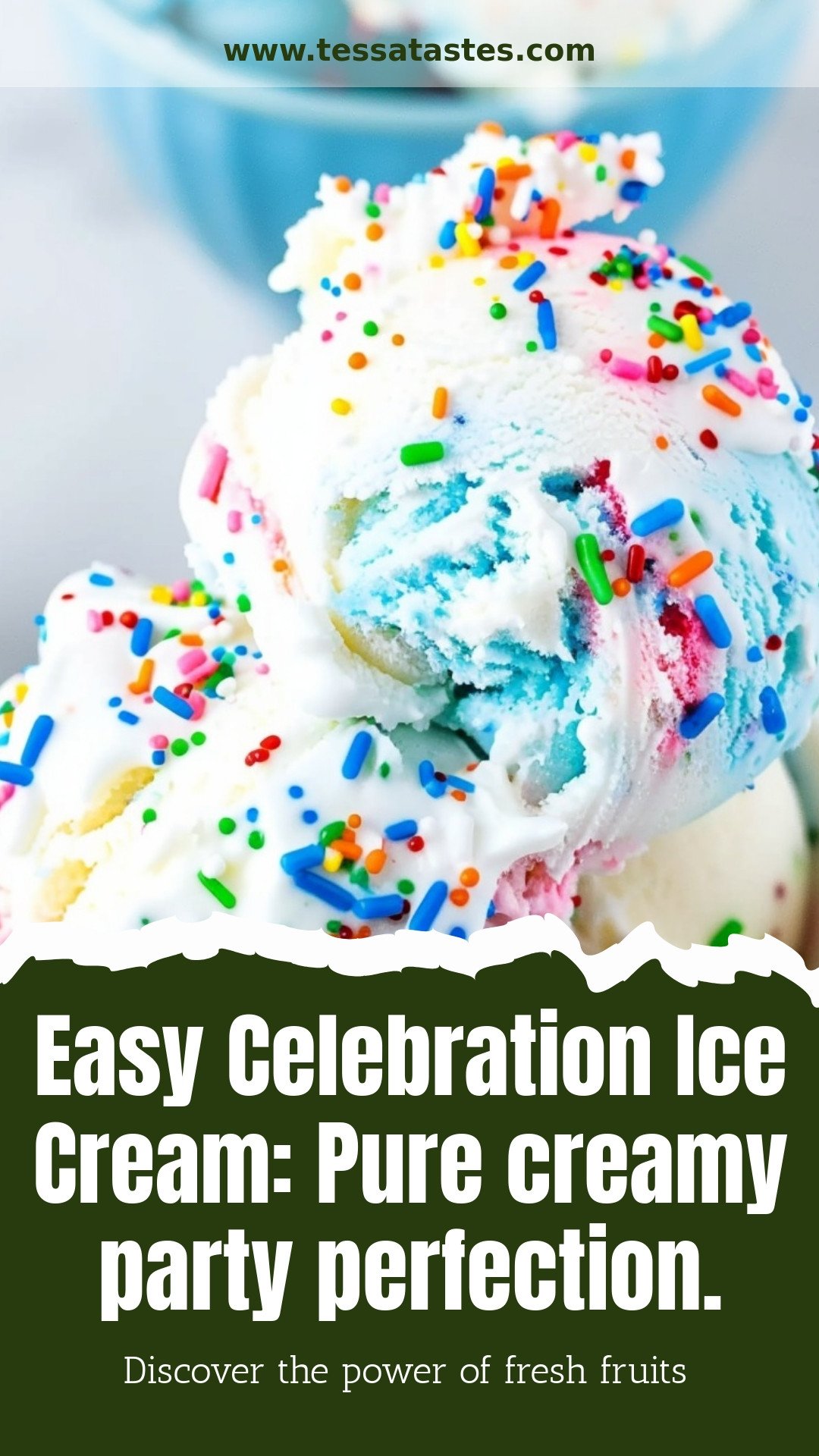 Easy Celebration Ice Cream: Pure creamy party perfection.
