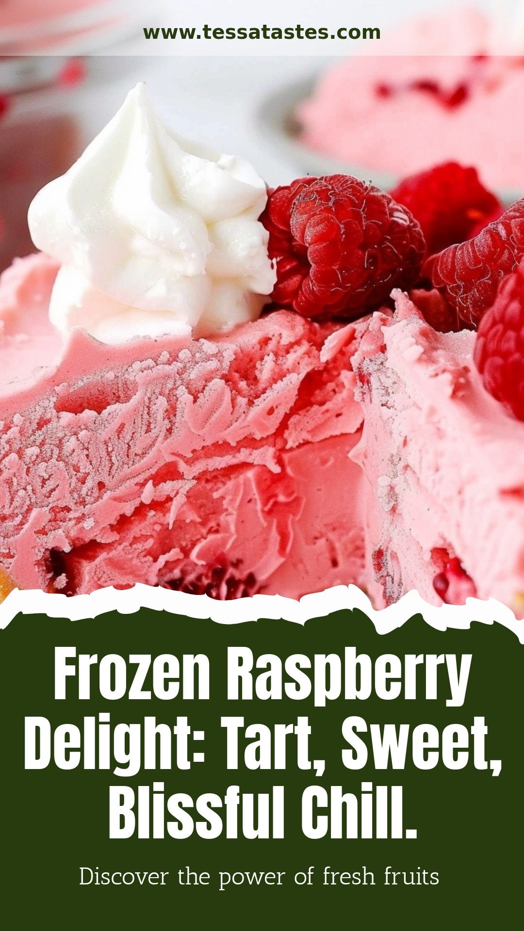Frozen Raspberry Delight: Tart, Sweet, Blissful Chill.
