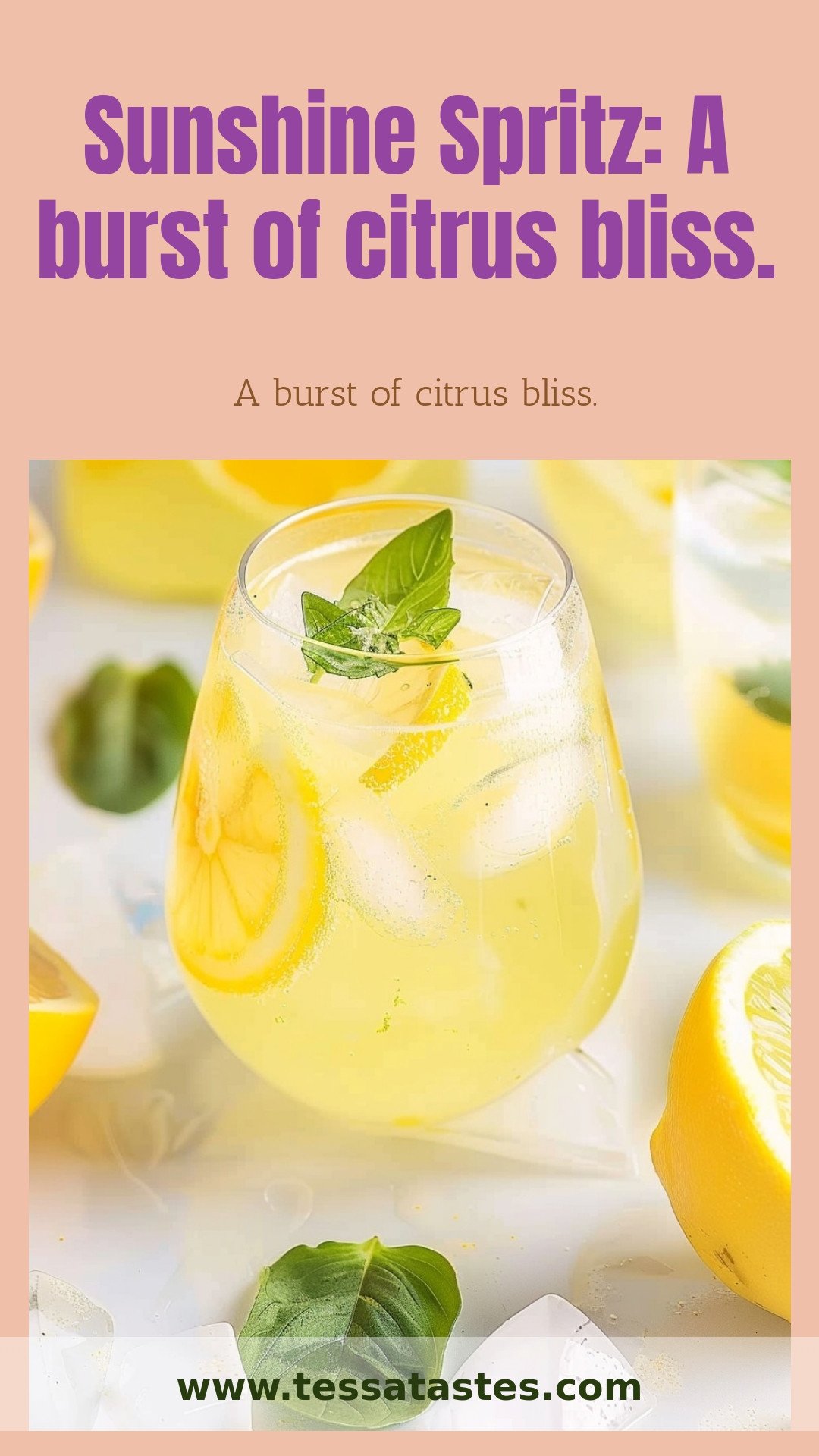 Sunshine Spritz: A burst of citrus bliss.