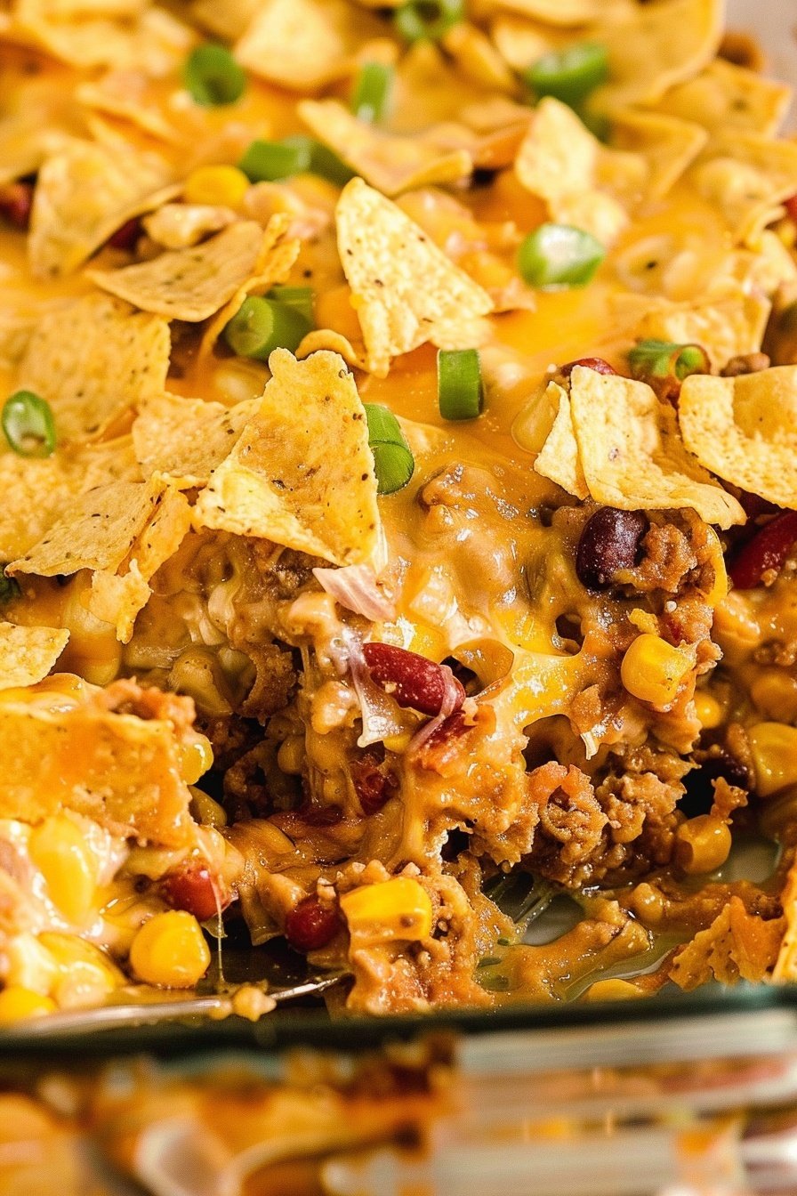 Corn Chip Casserole: A cheesy fiesta bake