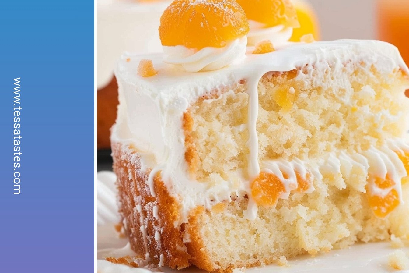 Creamsicle Dream Cake: A citrus-vanilla dreamscape.: A citrus-vanilla dreamscape.
