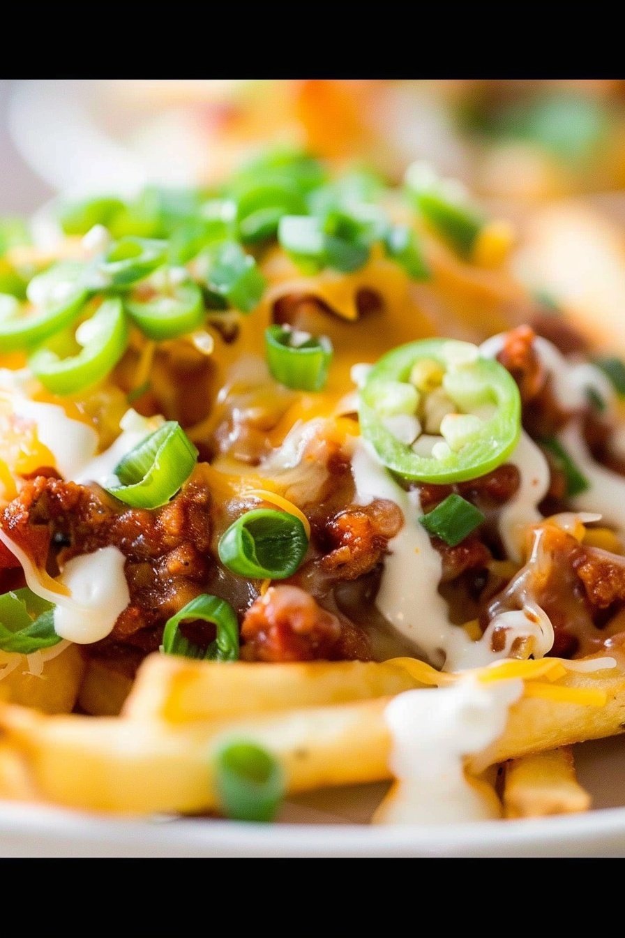 Loaded Spicy Fries: A fiery, cheesy indulgence.