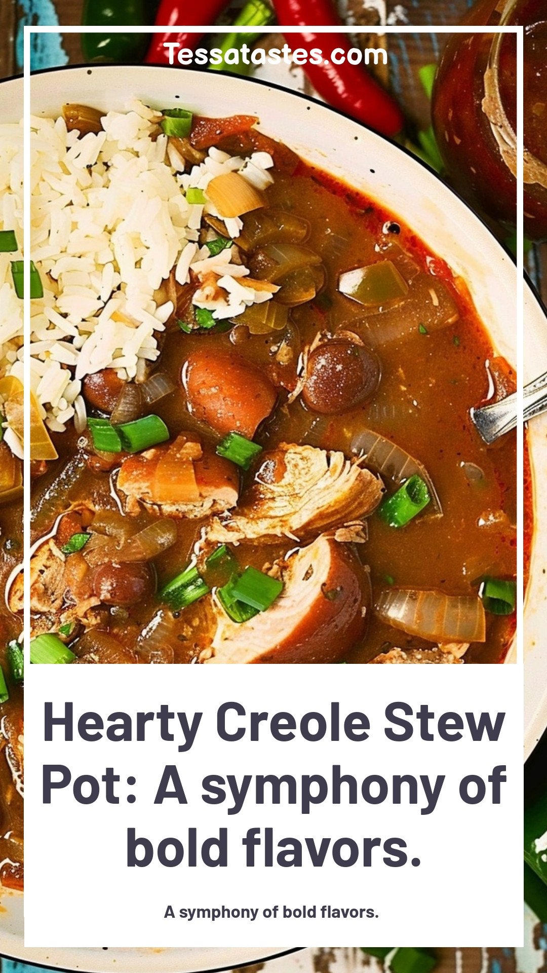 Hearty Creole Stew Pot: A symphony of bold flavors.