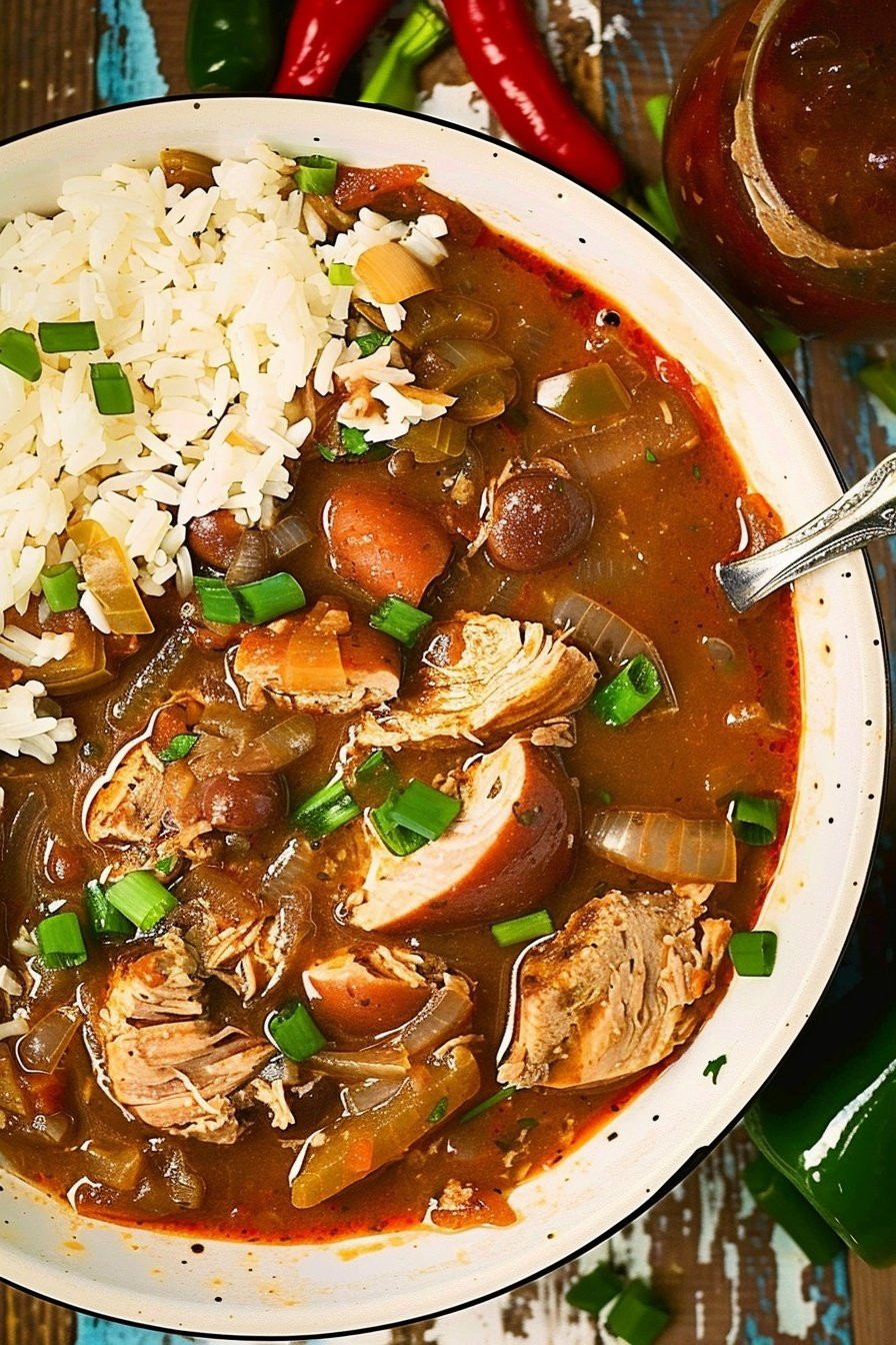 Hearty Creole Stew Pot: A symphony of bold flavors.