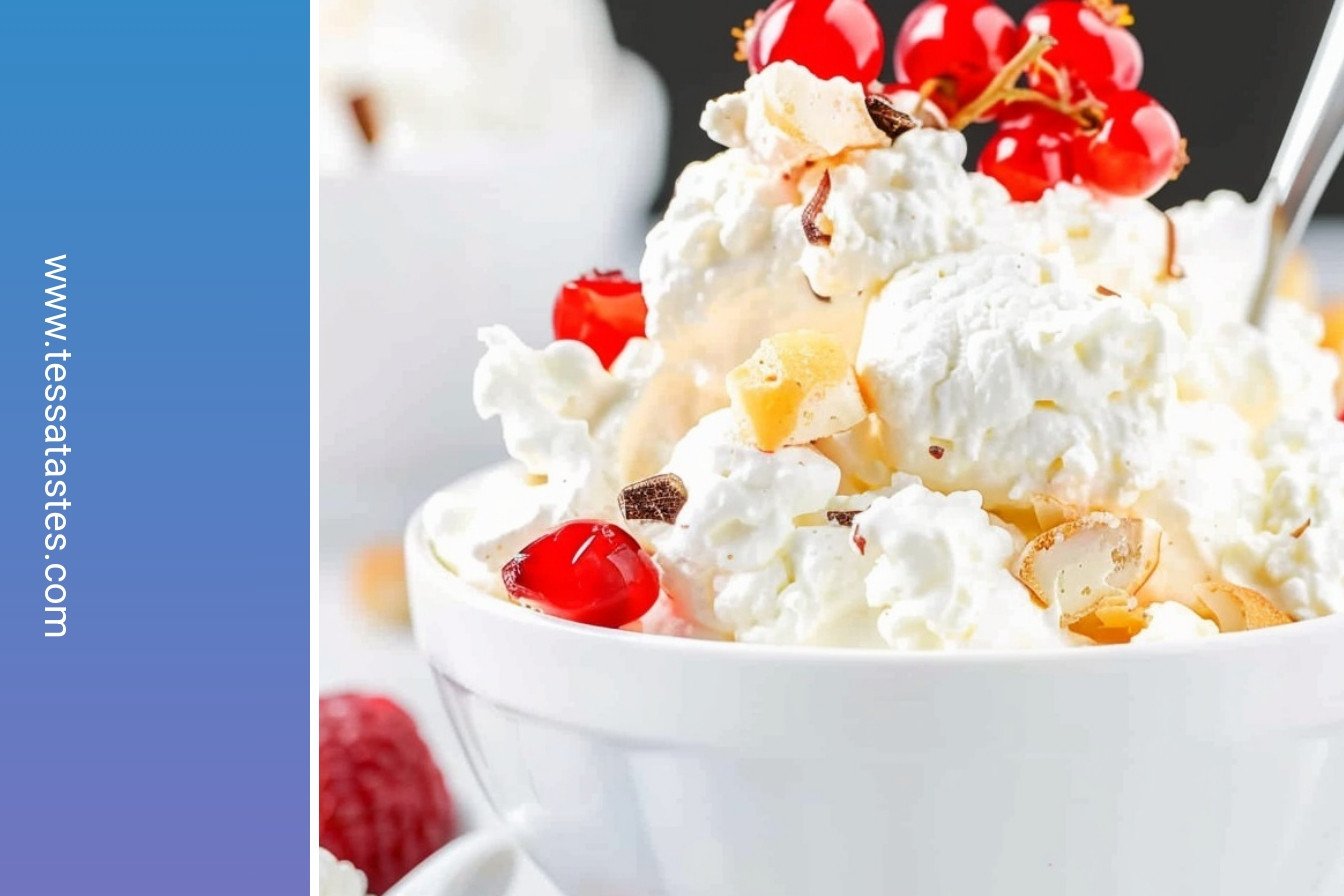 Tropical Cloud Dessert: A taste of paradise.: A taste of paradise.