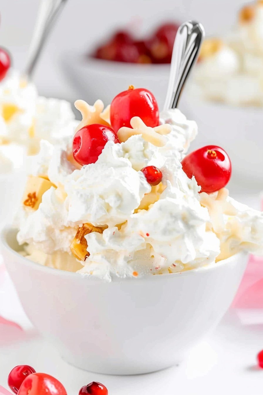 Tropical Cloud Dessert: A taste of paradise.