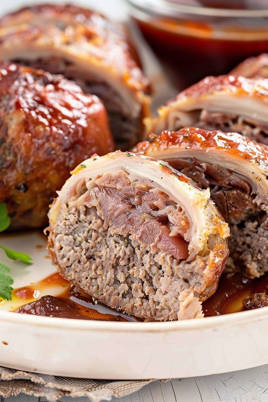 Savory Stuffed Spheres: Bursting with savory goodness.