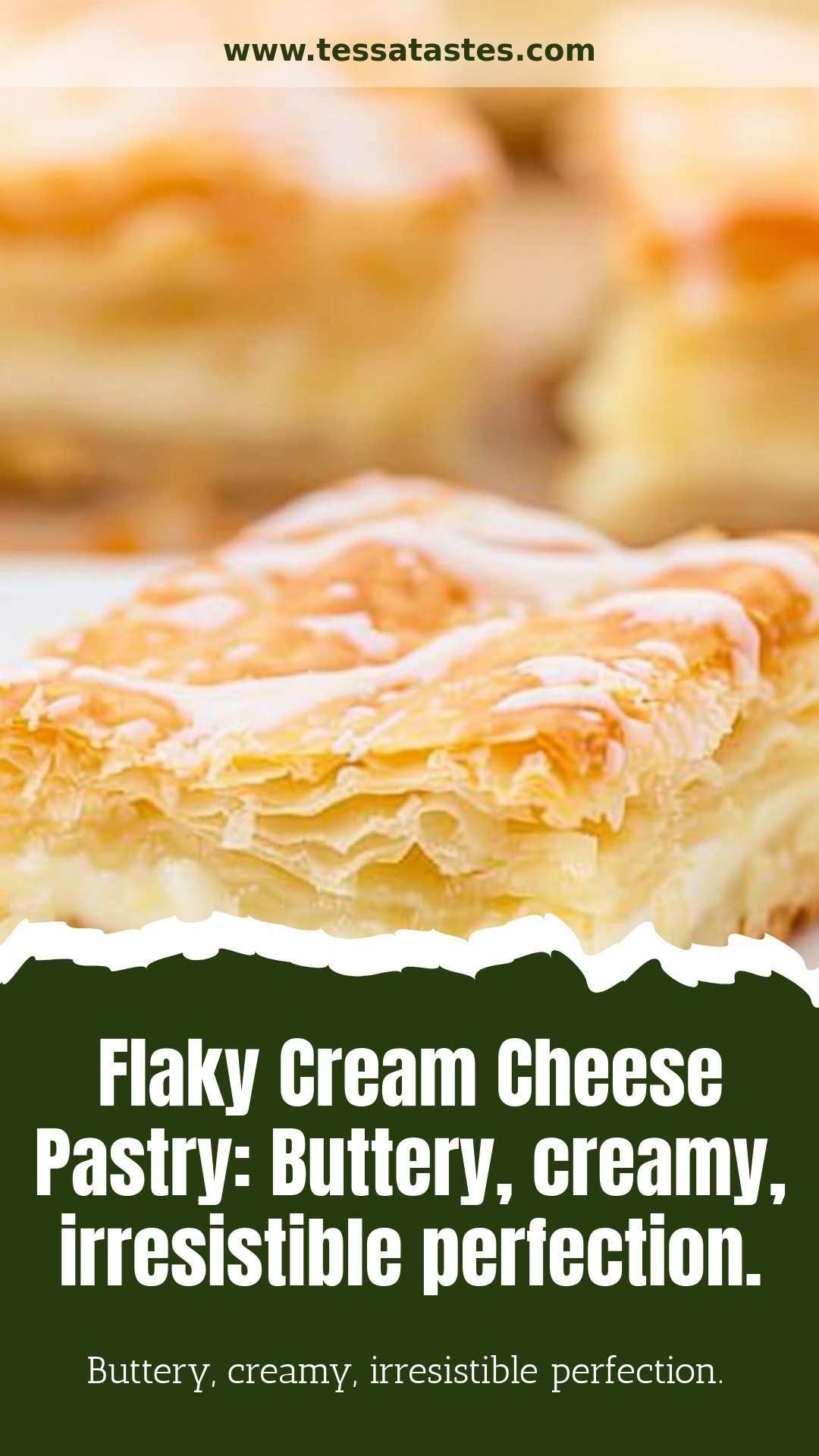 Flaky Cream Cheese Pastry: Buttery, creamy, irresistible perfection.