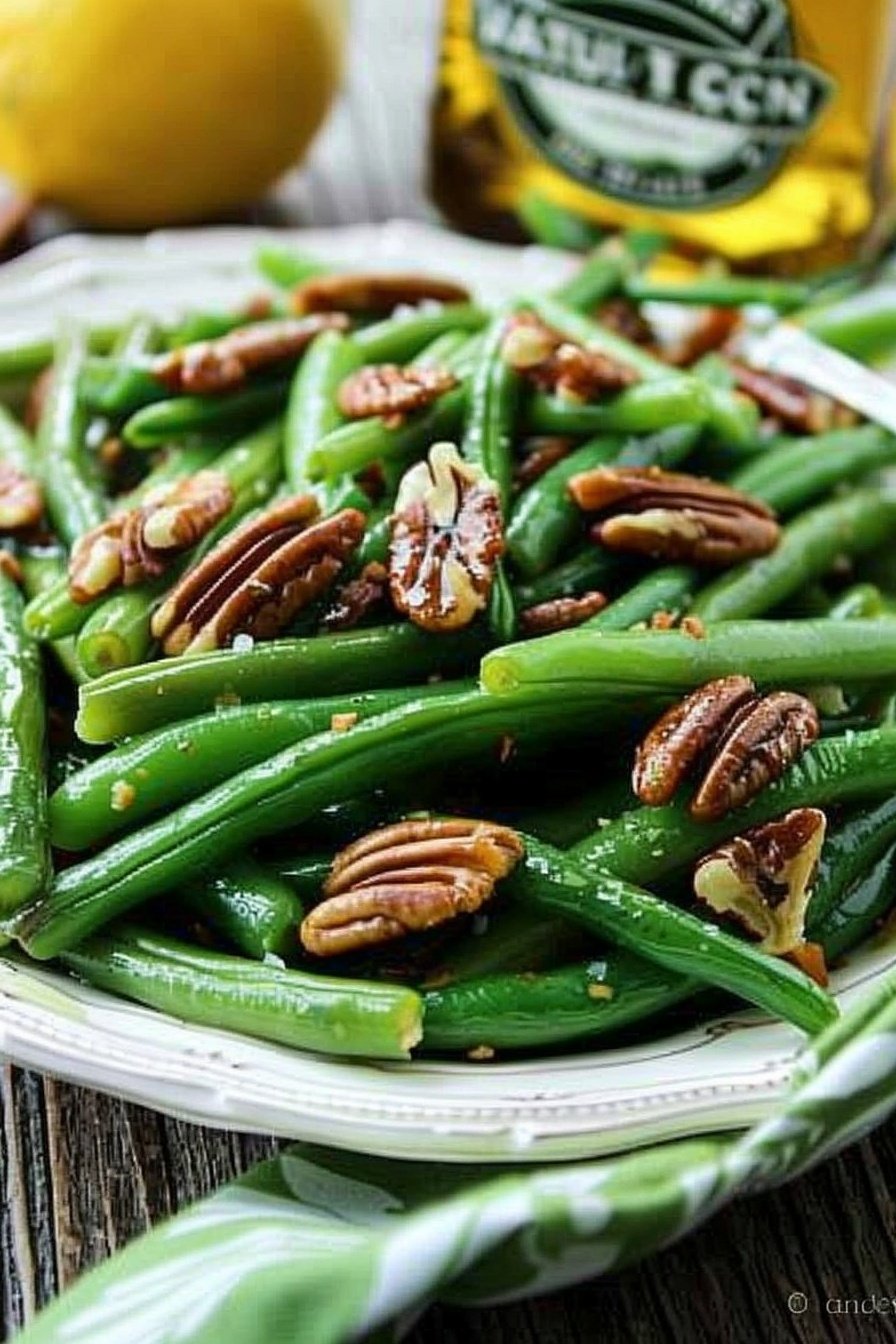 Toasted Pecan Green Beans: Buttery, nutty, crisp perfection.
