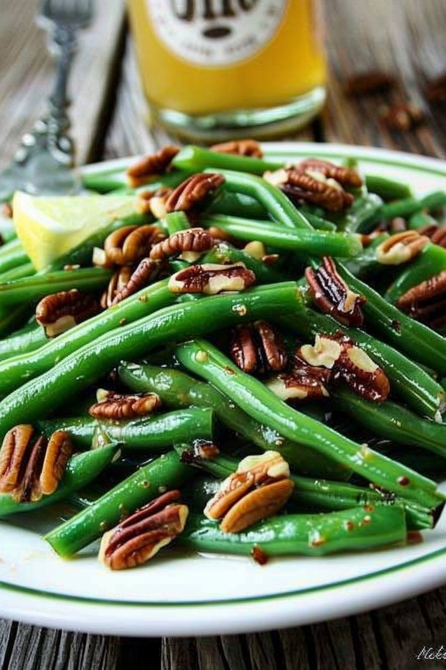 Toasted Pecan Green Beans: Buttery, nutty, crisp perfection.