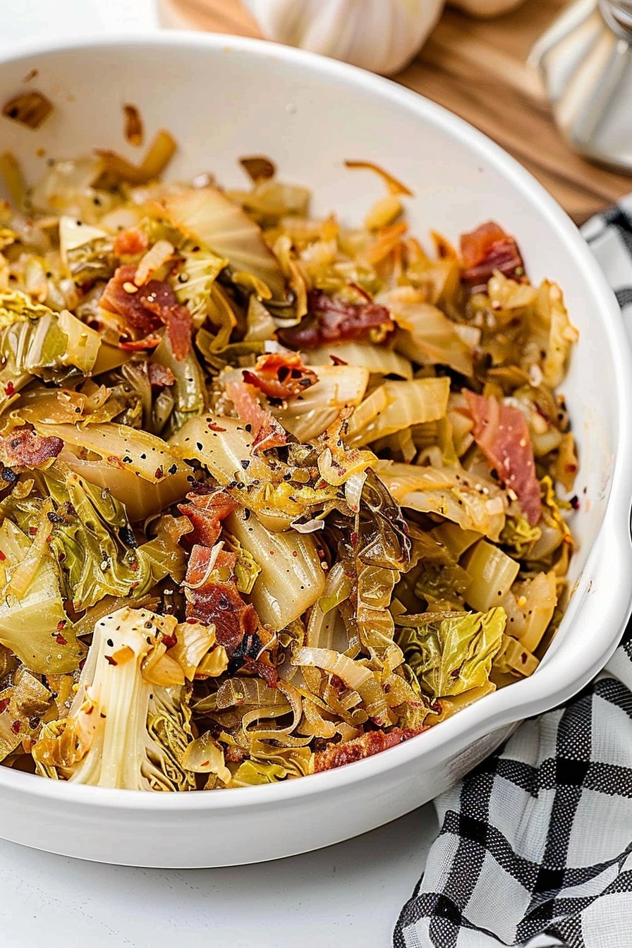 Savory Skillet Cabbage: Caramelized Onion Infused Delight