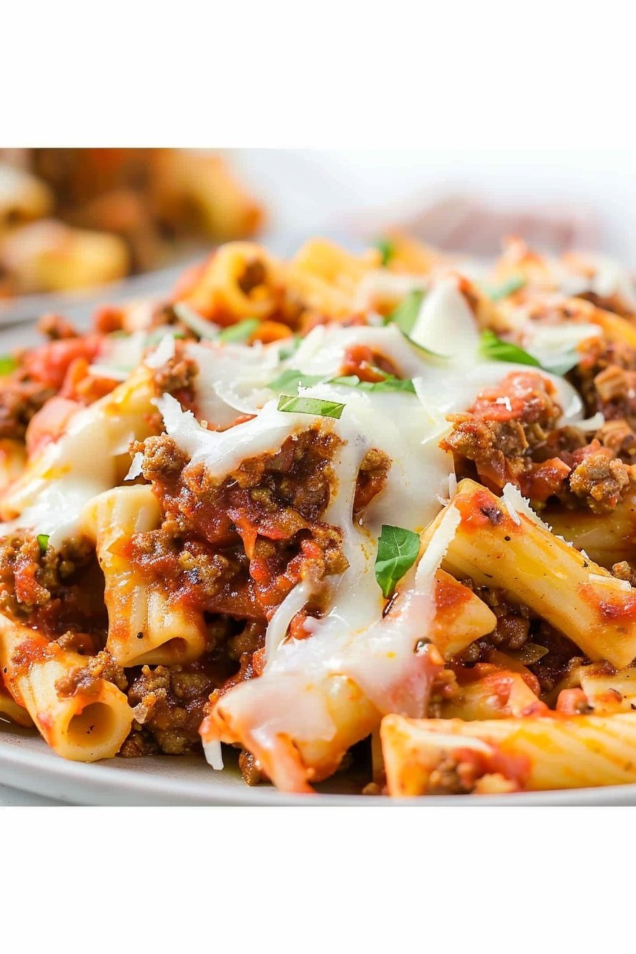 Slow Cooker Ziti: Cheesy, saucy perfection.