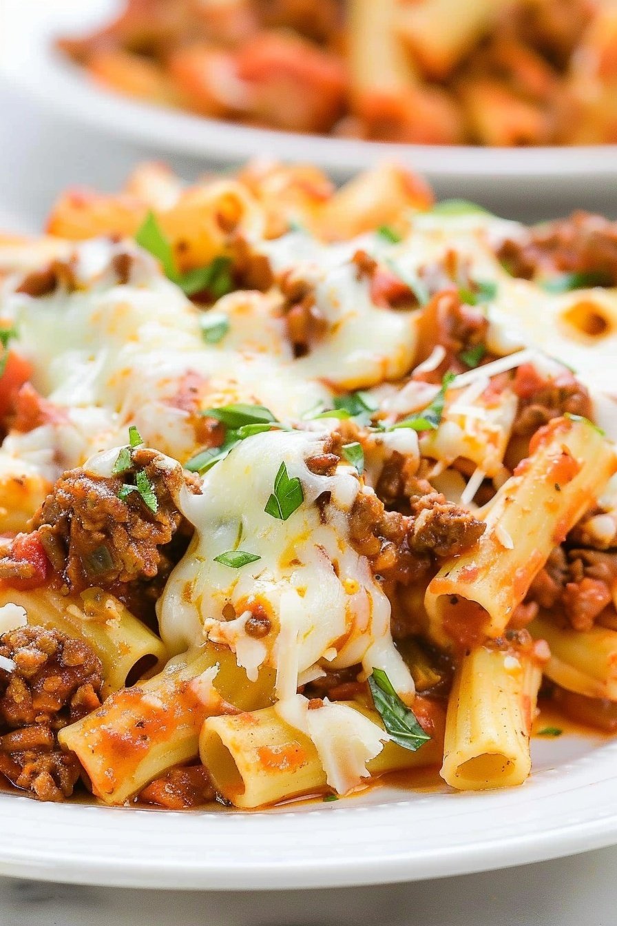 Slow Cooker Ziti: Cheesy, saucy perfection.