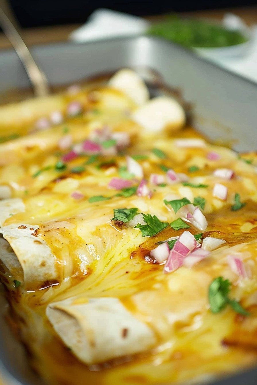 Ultimate Comfort Food Enchiladas: Cheesy, saucy, soul-warming perfection.