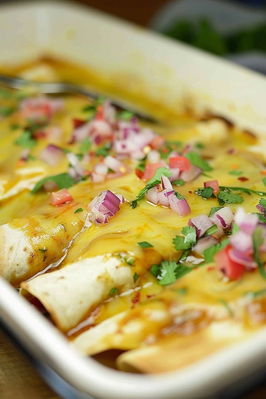 Ultimate Comfort Food Enchiladas: Cheesy, saucy, soul-warming perfection.