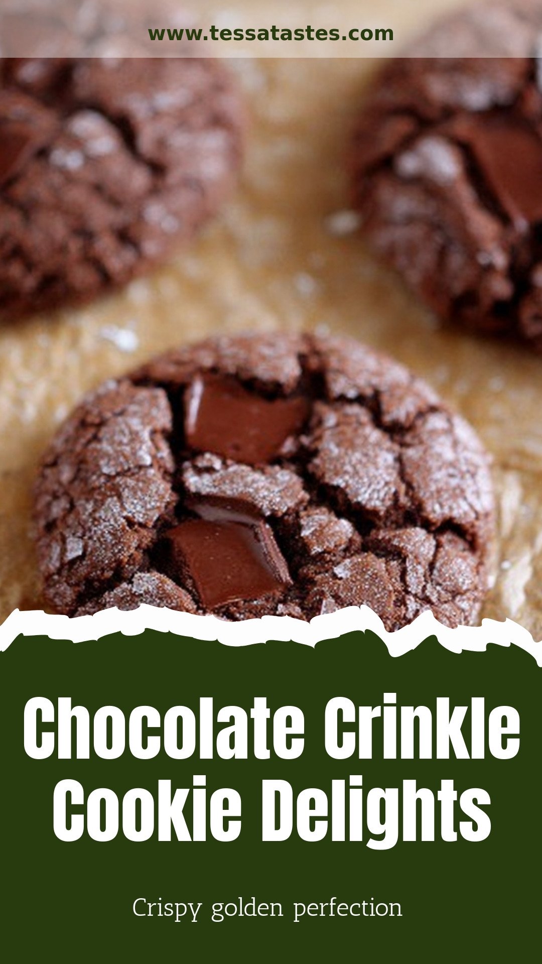 Chocolate Crinkle Cookie Delights
