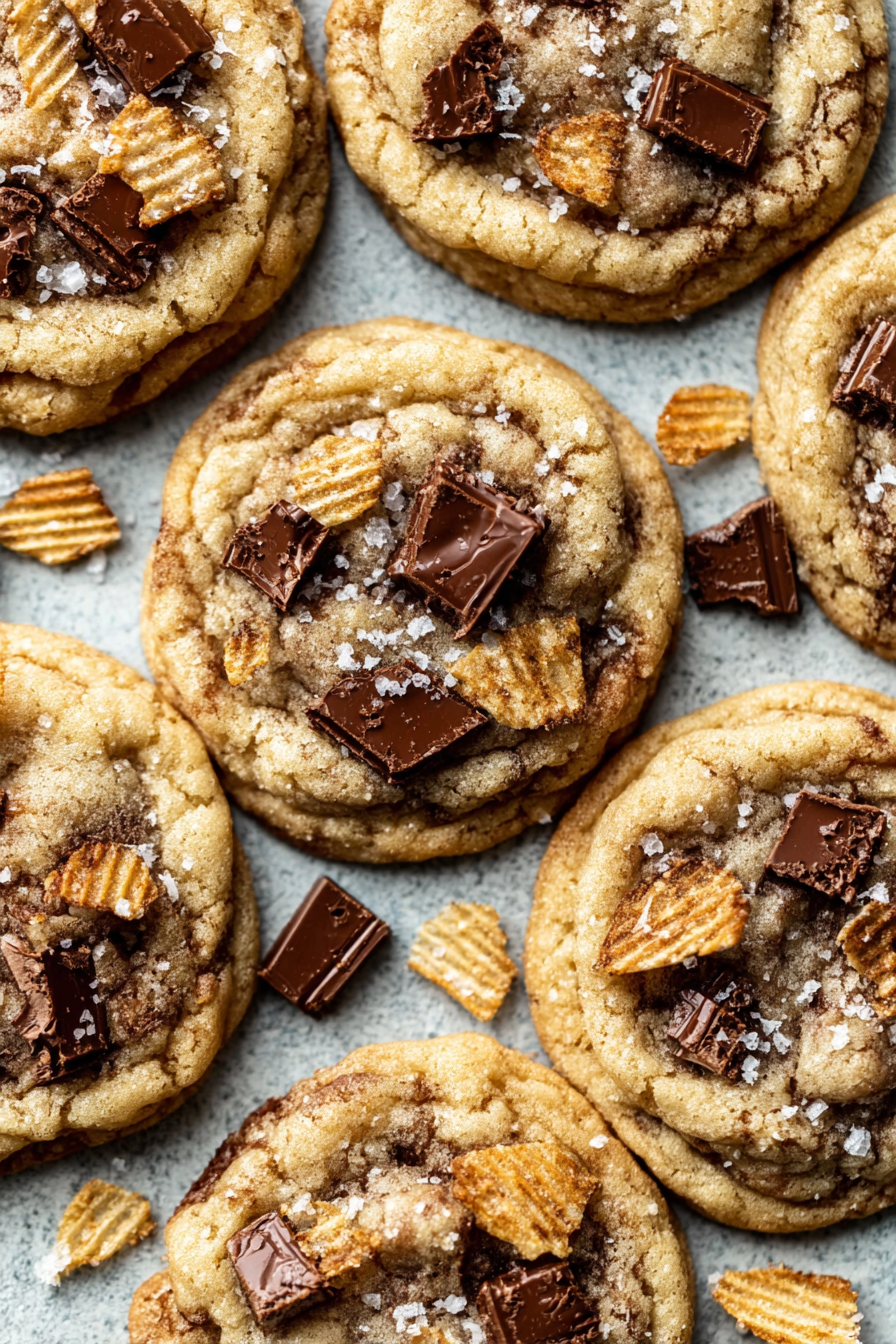 Chocolate Potato Chip Cookies