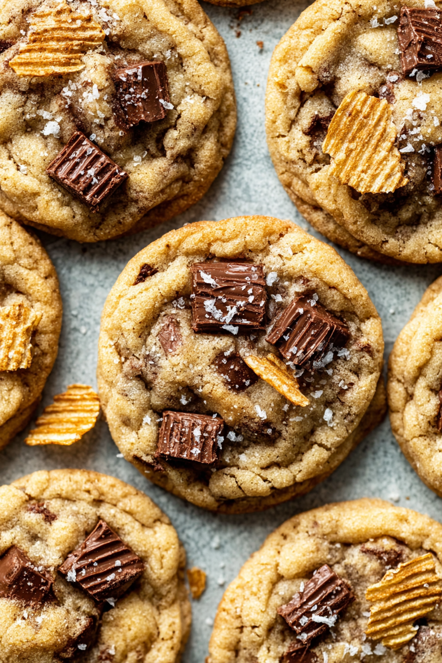 Chocolate Potato Chip Cookies