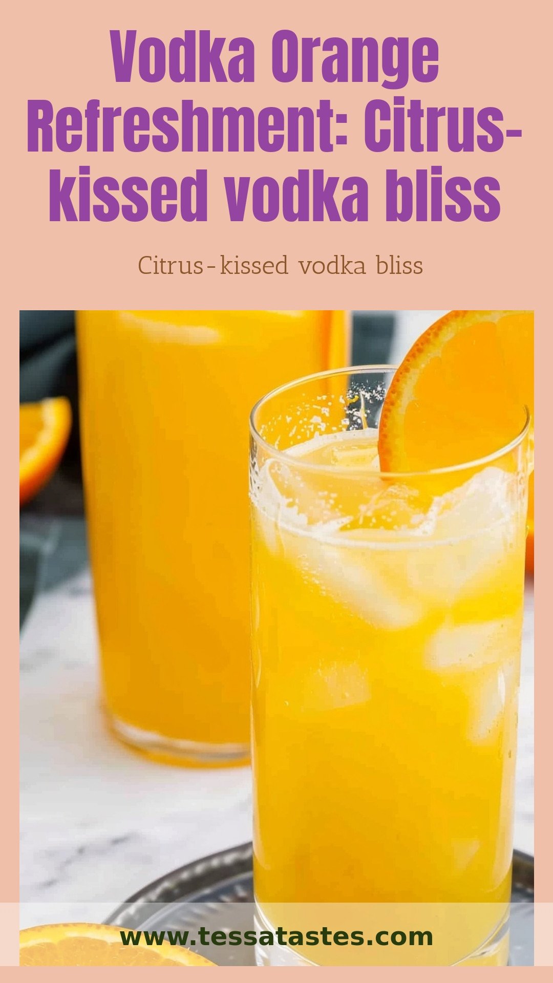 Vodka Orange Refreshment: Citrus-kissed vodka bliss