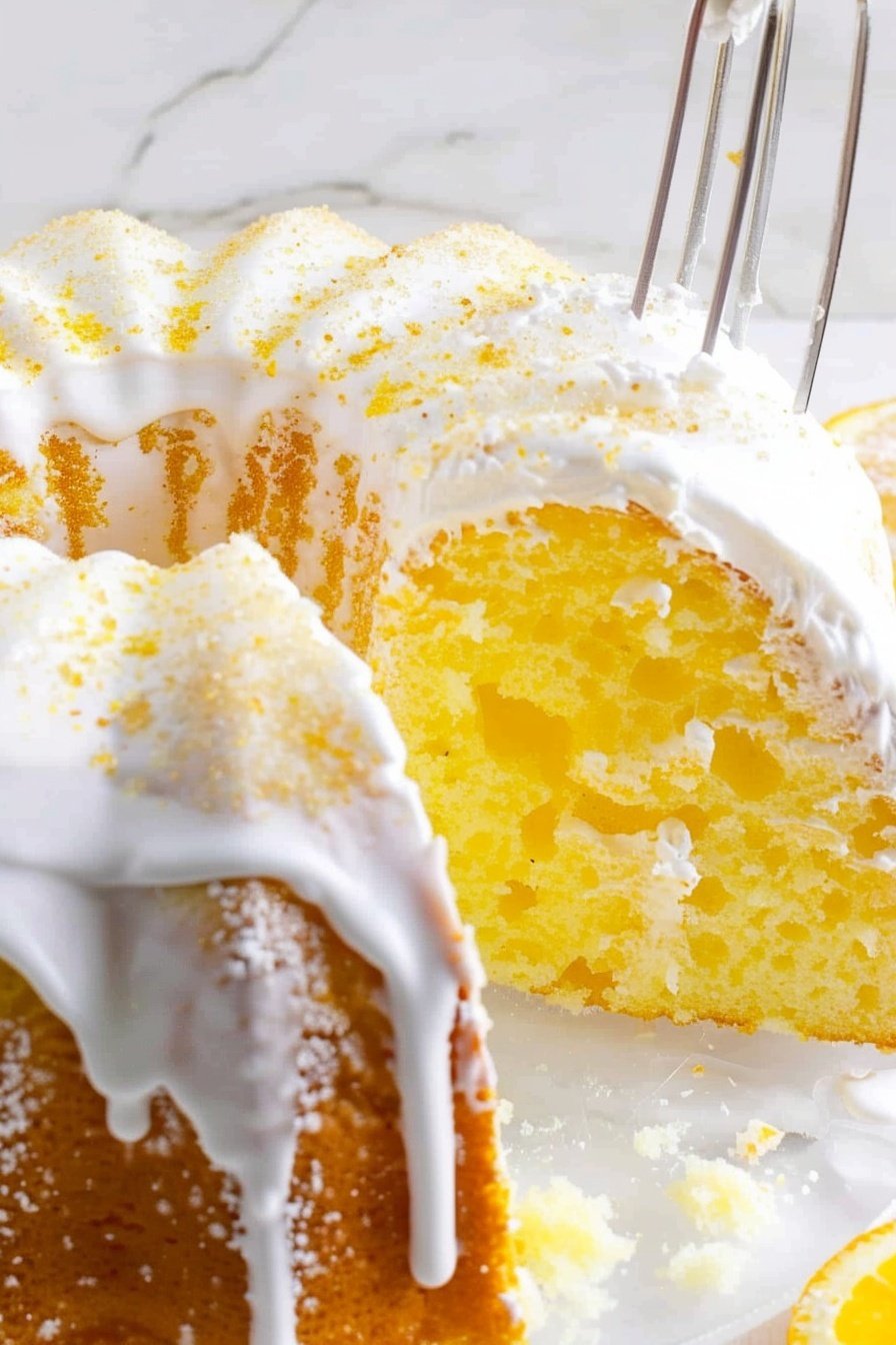 Sunshine Sponge Delight: Clouds of citrus cream.