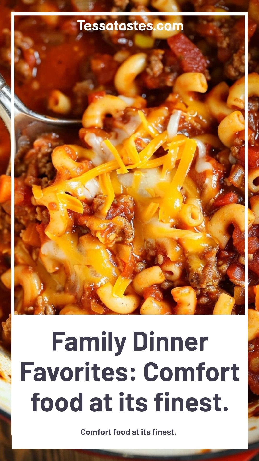 Family Dinner Favorites: Comfort food at its finest.