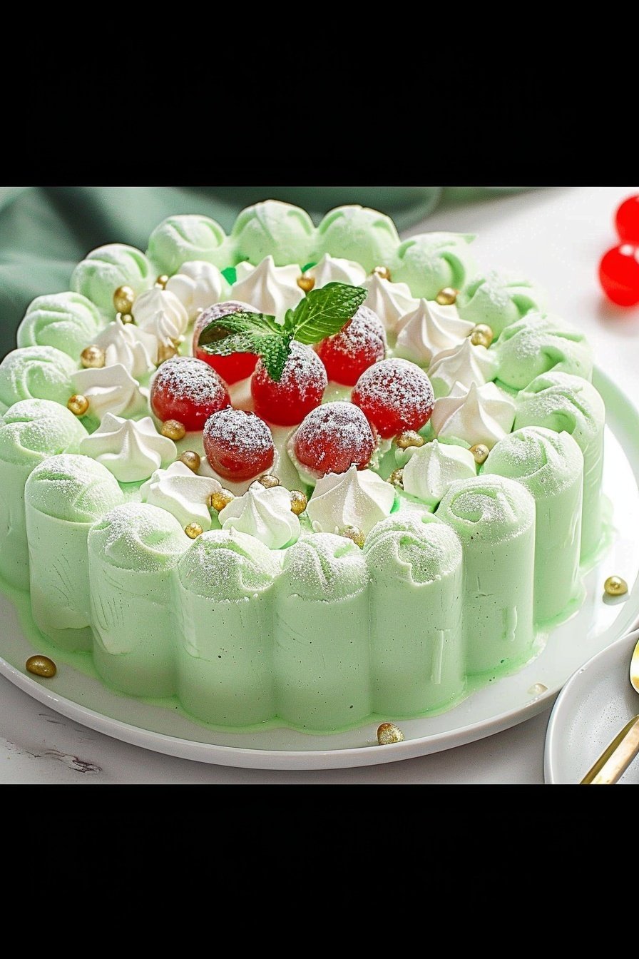 Ocean Mint Dessert: Cool, creamy mint bliss.