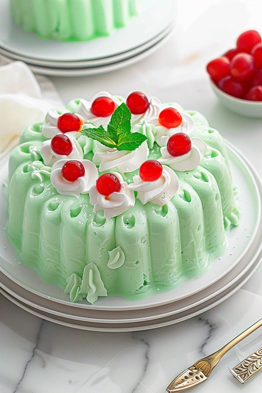 Ocean Mint Dessert: Cool, creamy mint bliss.