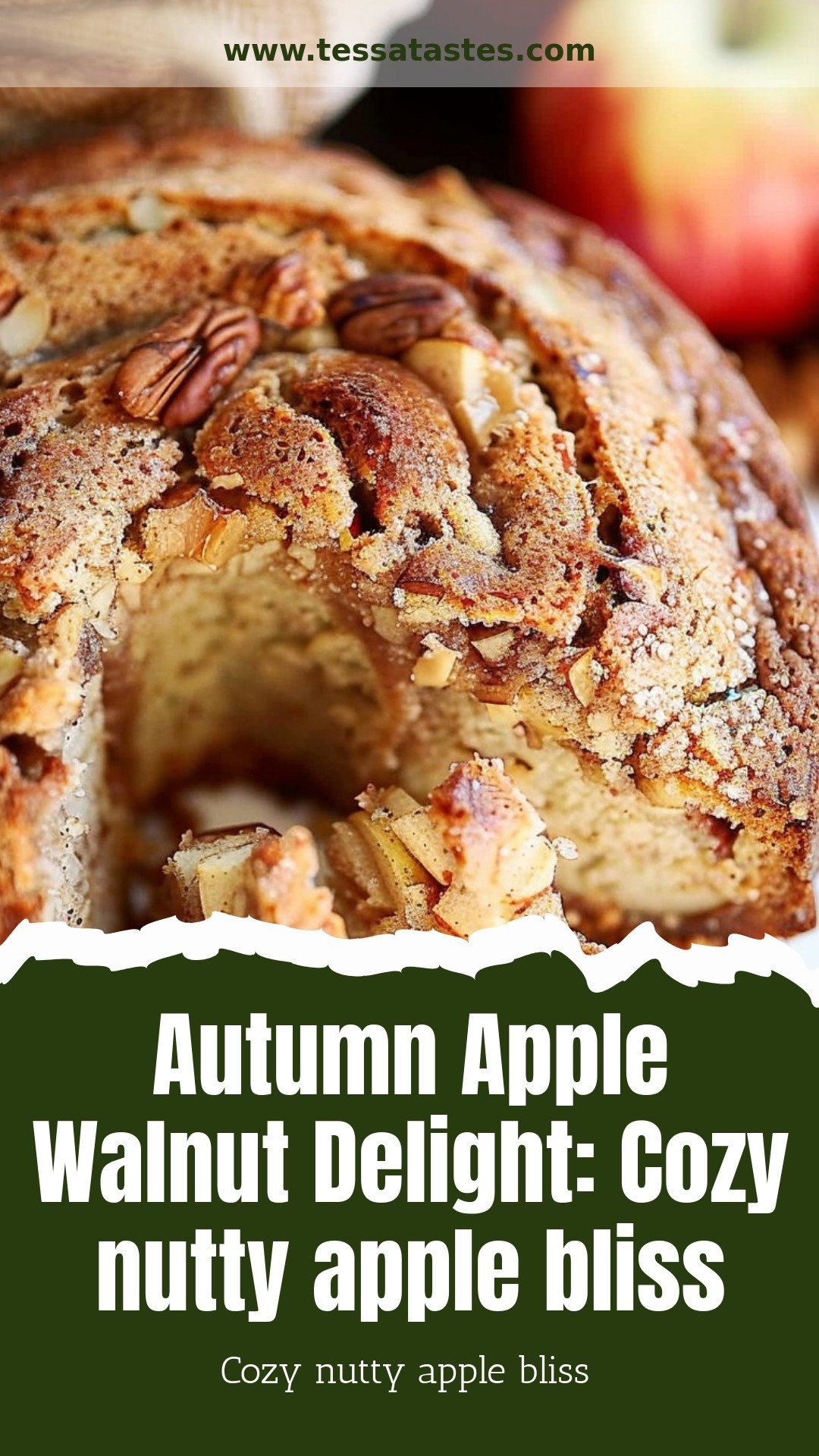 Autumn Apple Walnut Delight: Cozy nutty apple bliss