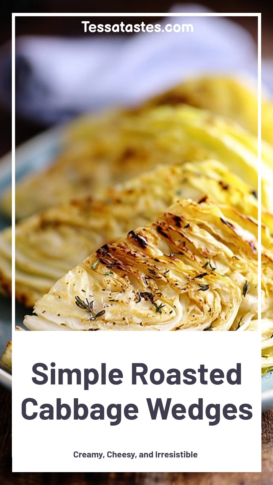 Simple Roasted Cabbage Wedges