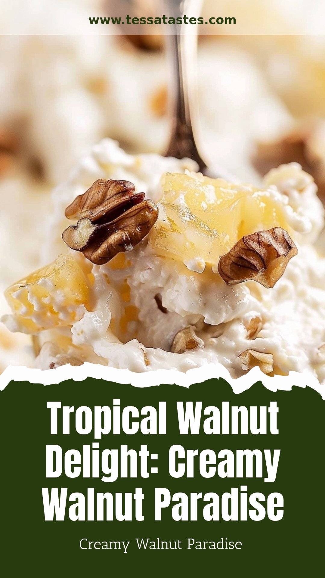 Tropical Walnut Delight: Creamy Walnut Paradise
