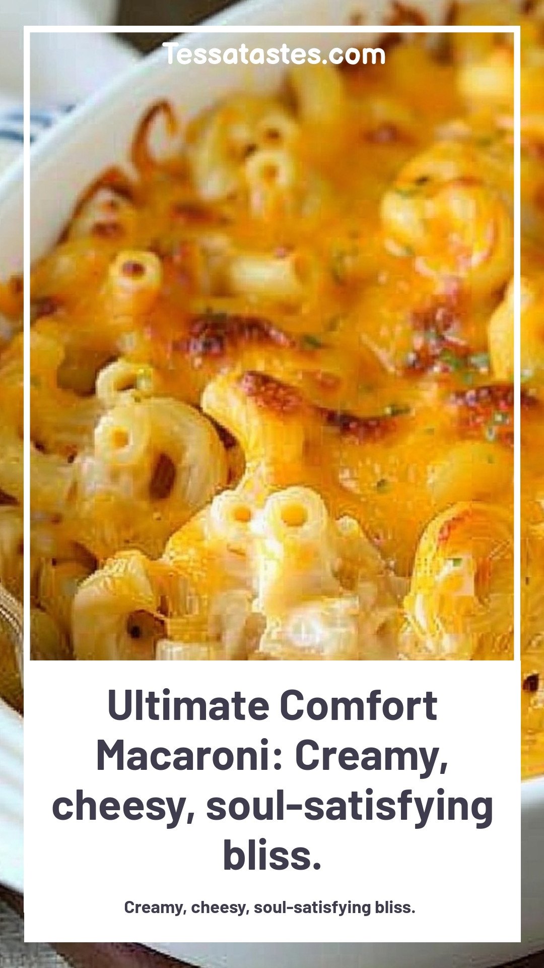 Ultimate Comfort Macaroni: Creamy, cheesy, soul-satisfying bliss.