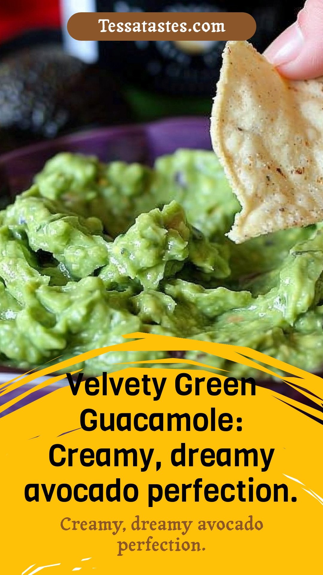 Velvety Green Guacamole: Creamy, dreamy avocado perfection.