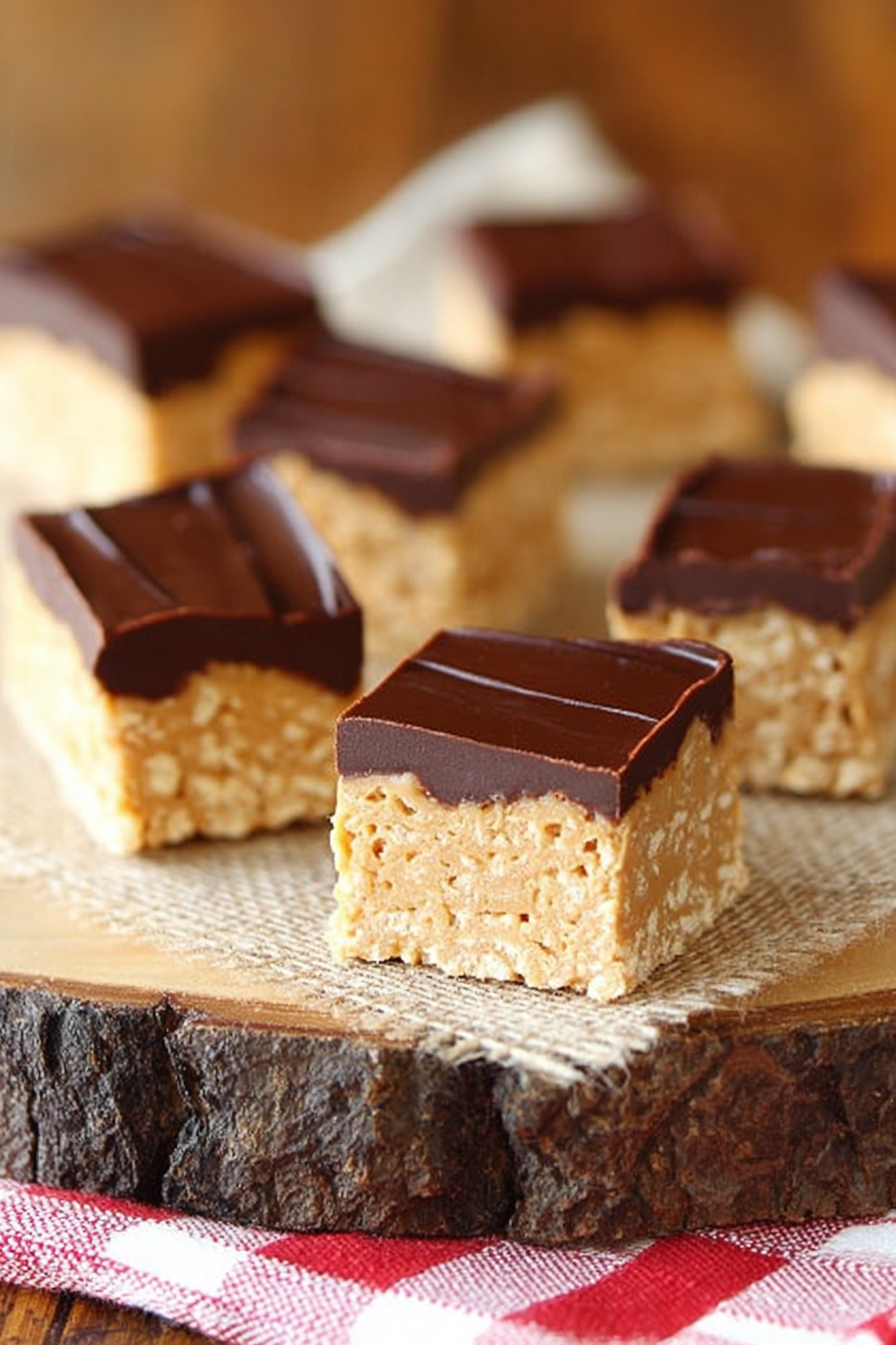 Peanut Butter Ball Bars
