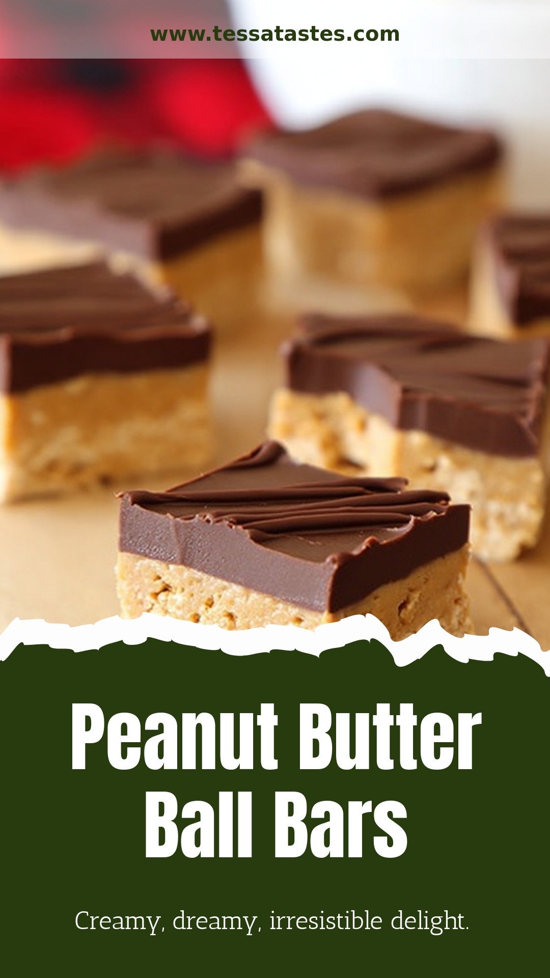 Peanut Butter Ball Bars