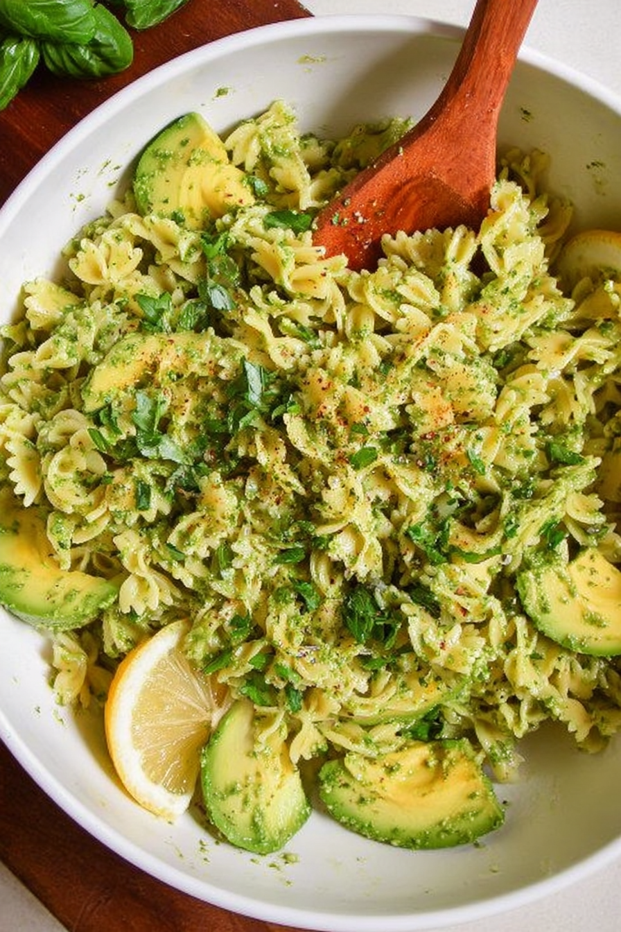 Avocado Pesto Pasta
