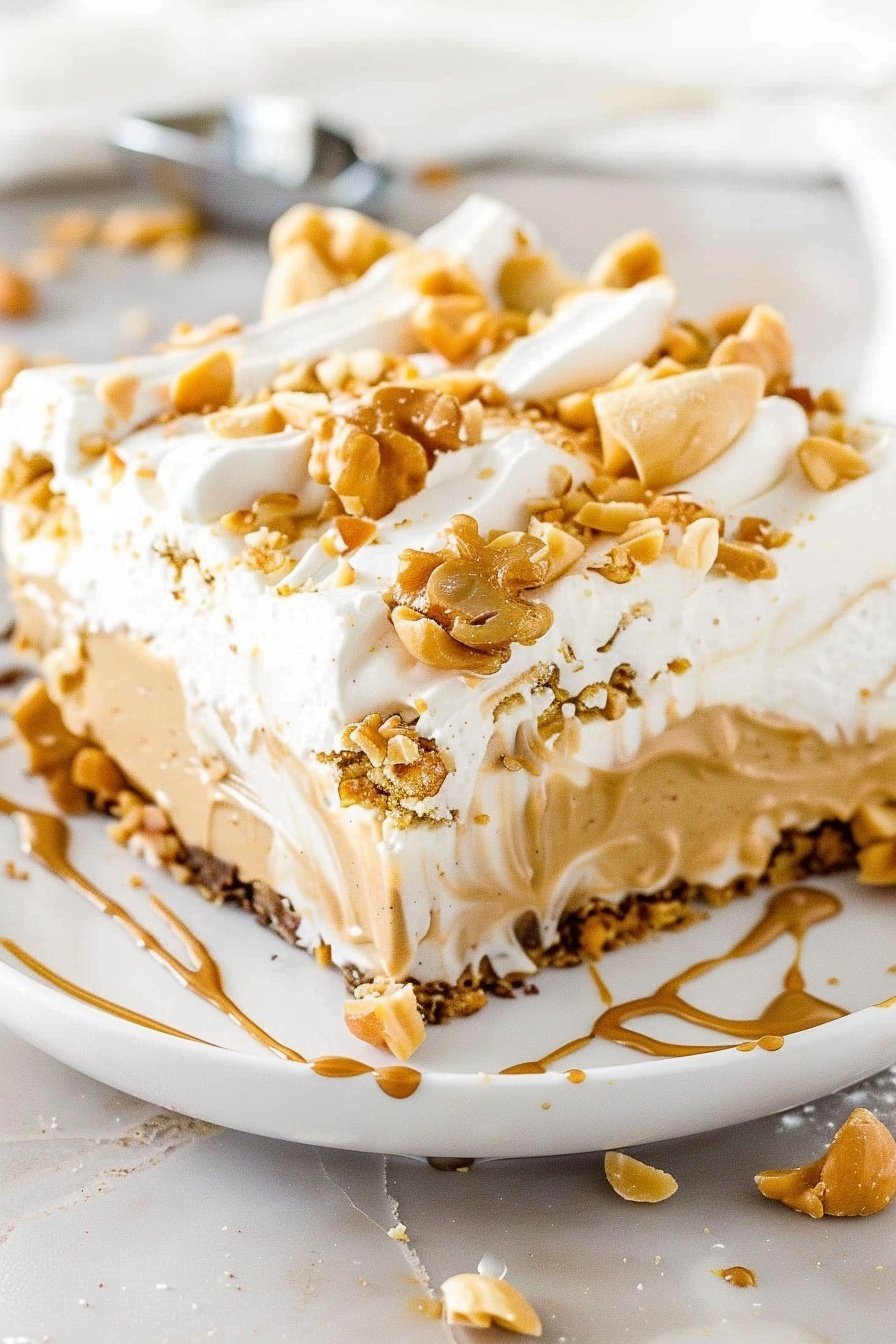 No-Bake Peanut Delight: Creamy peanut butter dream