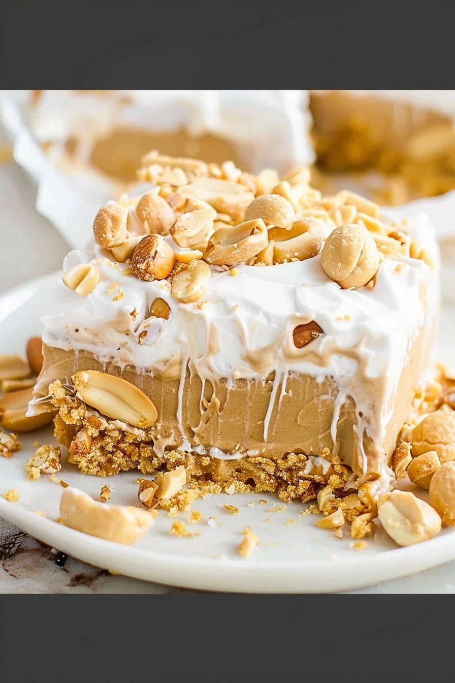 No-Bake Peanut Delight: Creamy peanut butter dream
