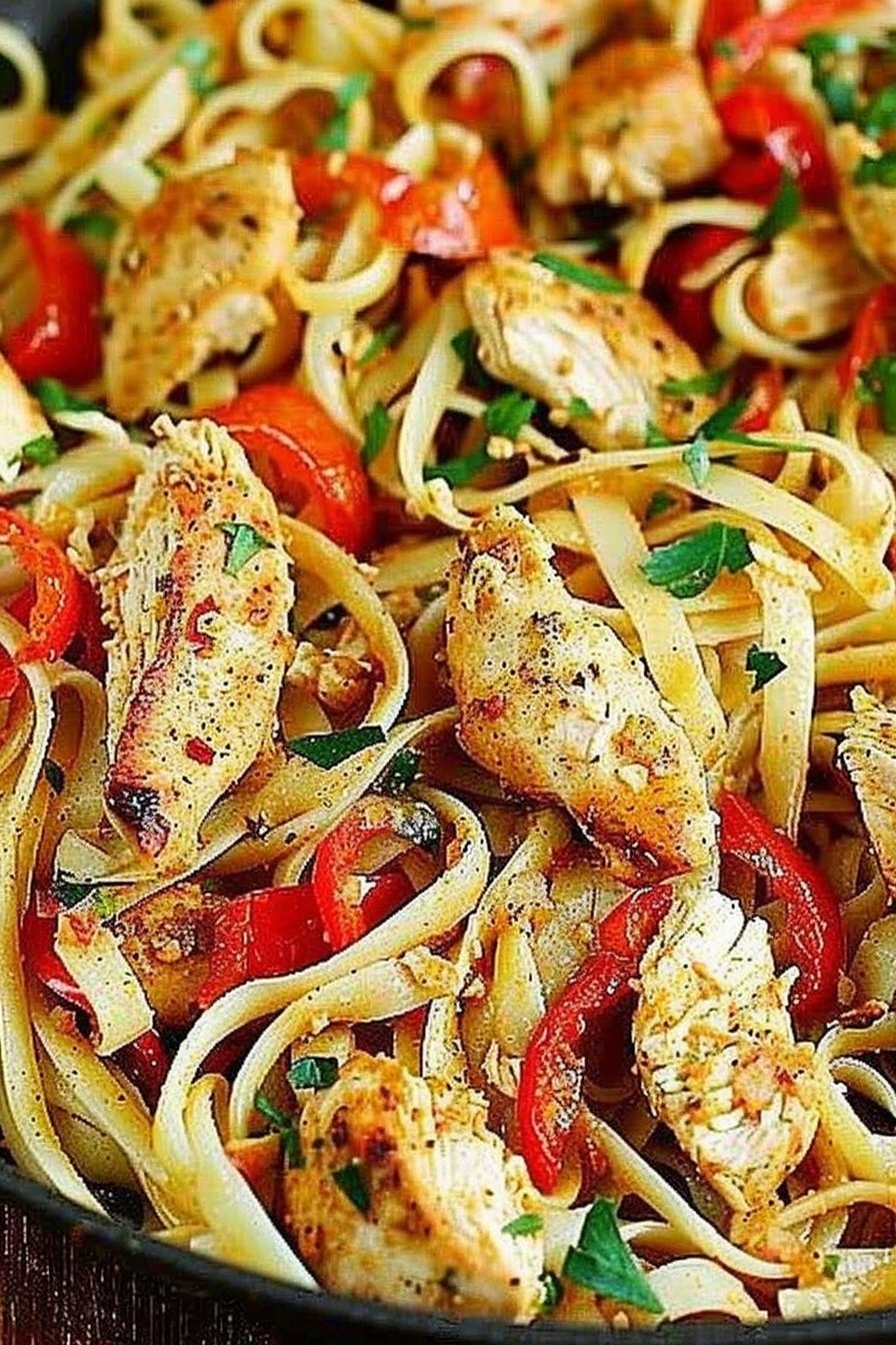 Quick Cajun Chicken Pasta: Creamy, spicy, and irresistible.
