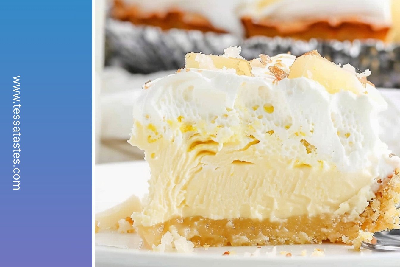 Tropical Custard Slice: Creamy tropical paradise layers: Creamy tropical paradise layers