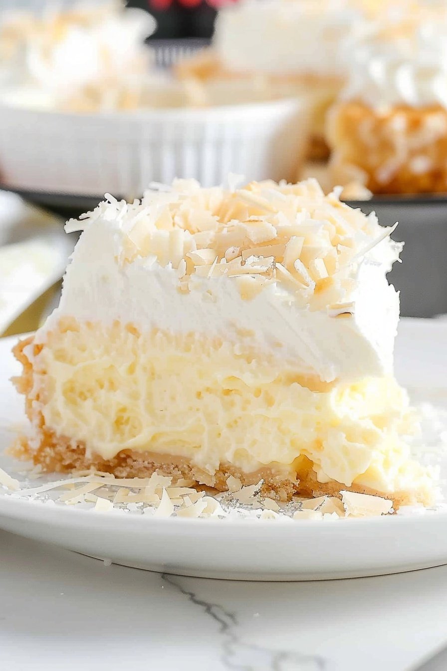 Tropical Custard Slice: Creamy tropical paradise layers