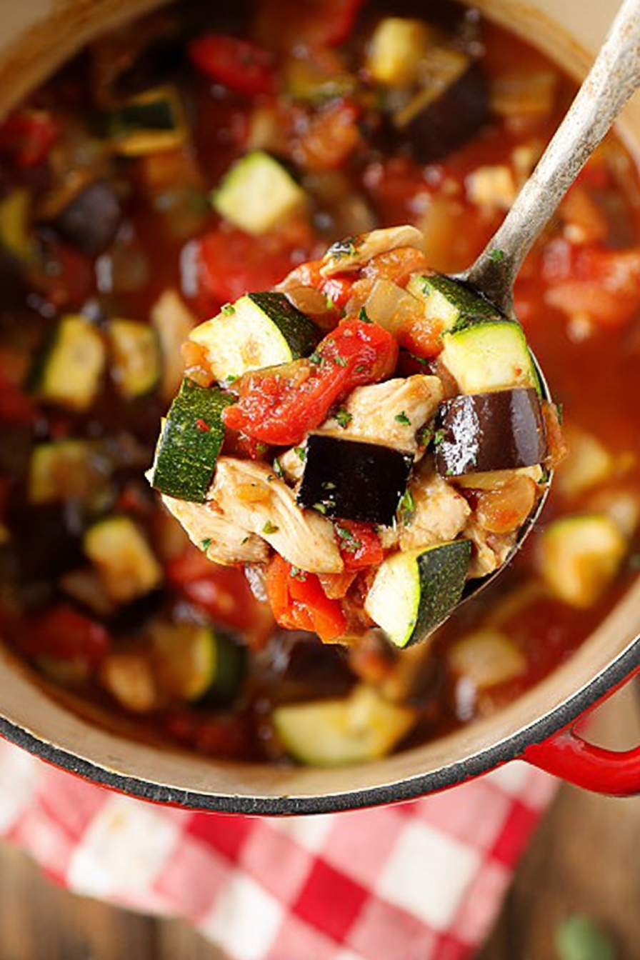 One Pot Chicken Ratatouille