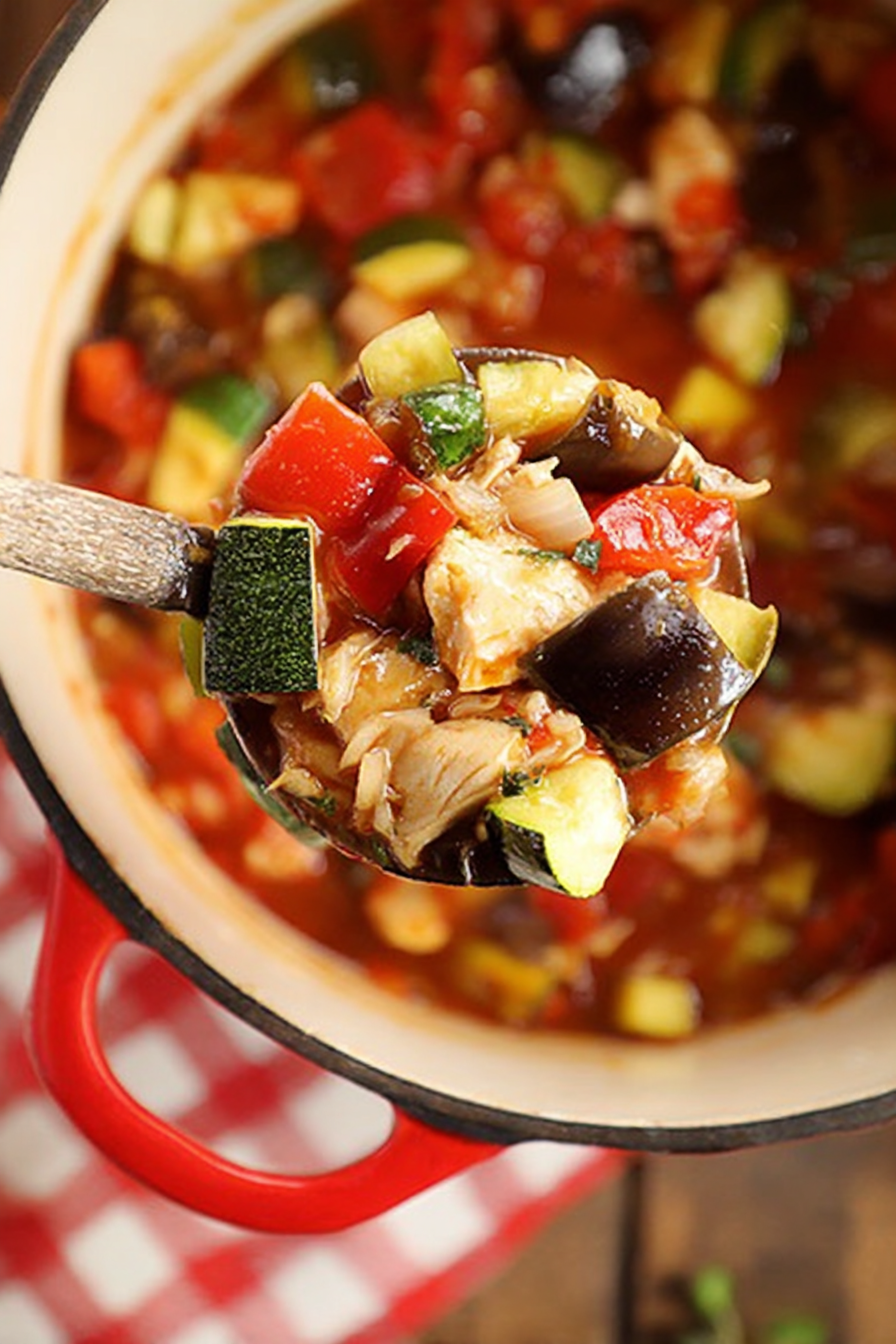 One Pot Chicken Ratatouille